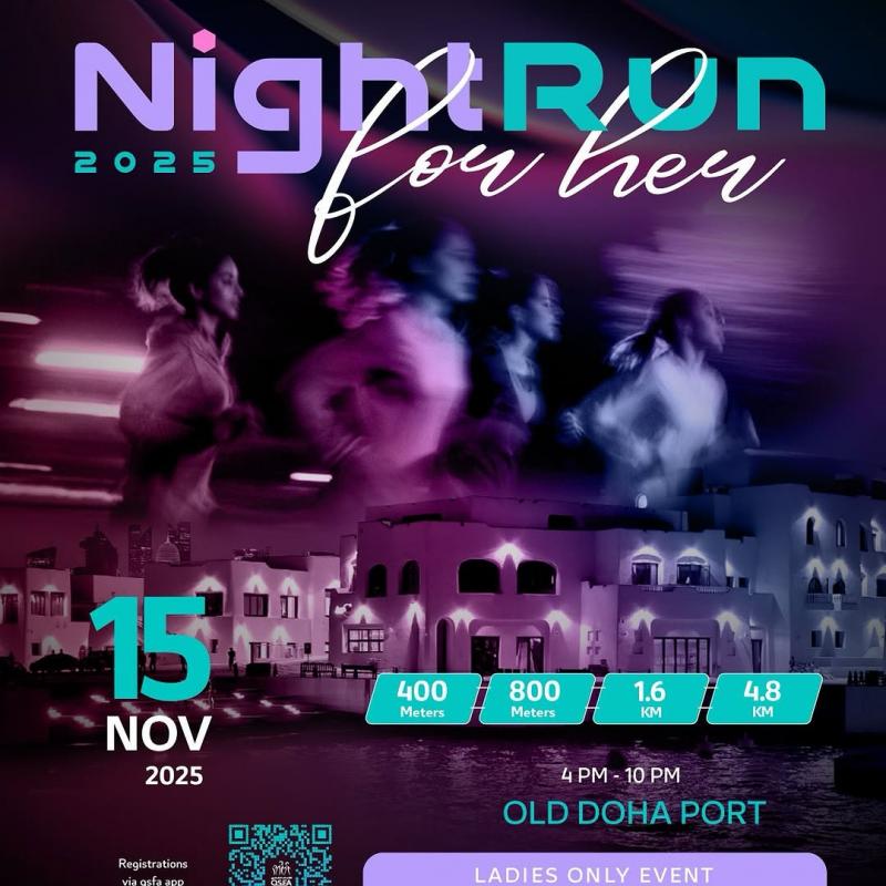 night run for her qatar